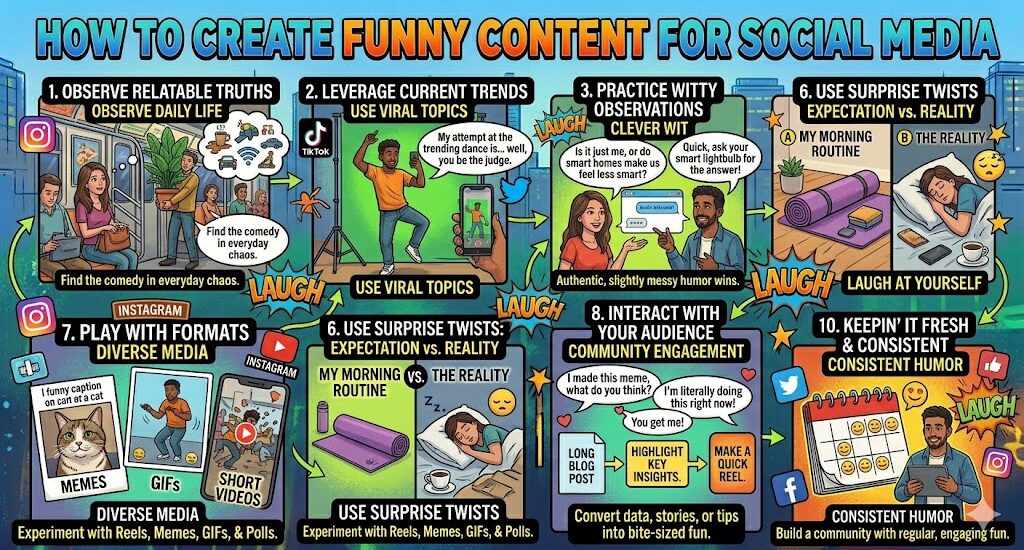 How to Create Funny Content for Social Media